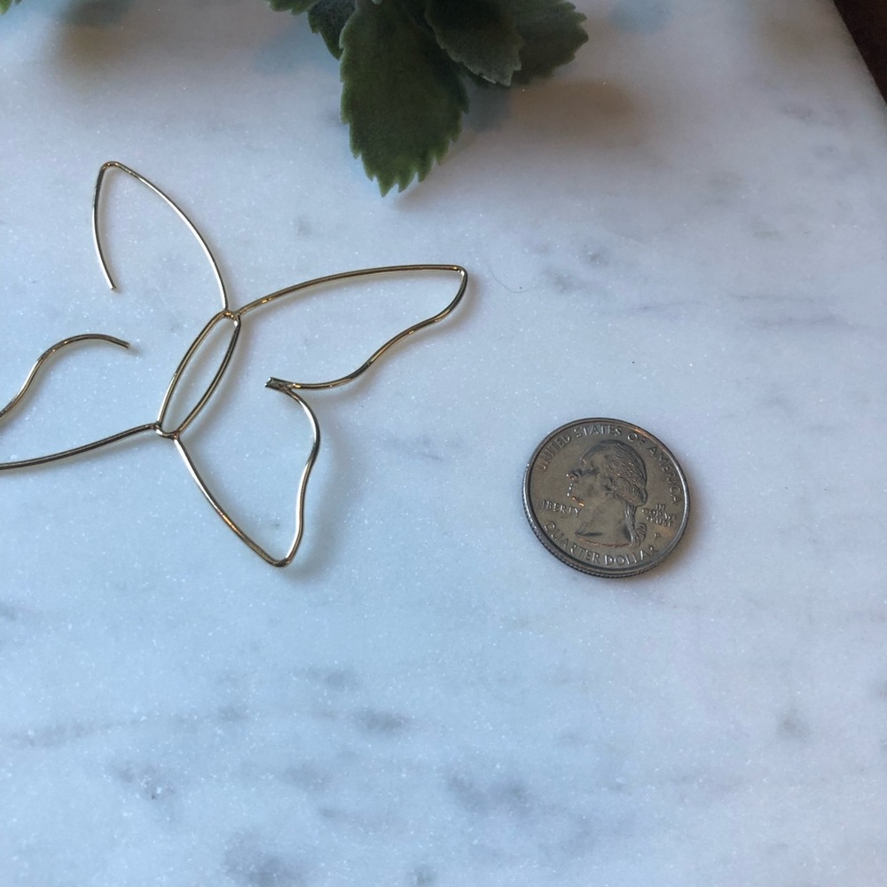 The Zoe - Dainty Butterfly Cutout Earrings! - Picture 6 of 7